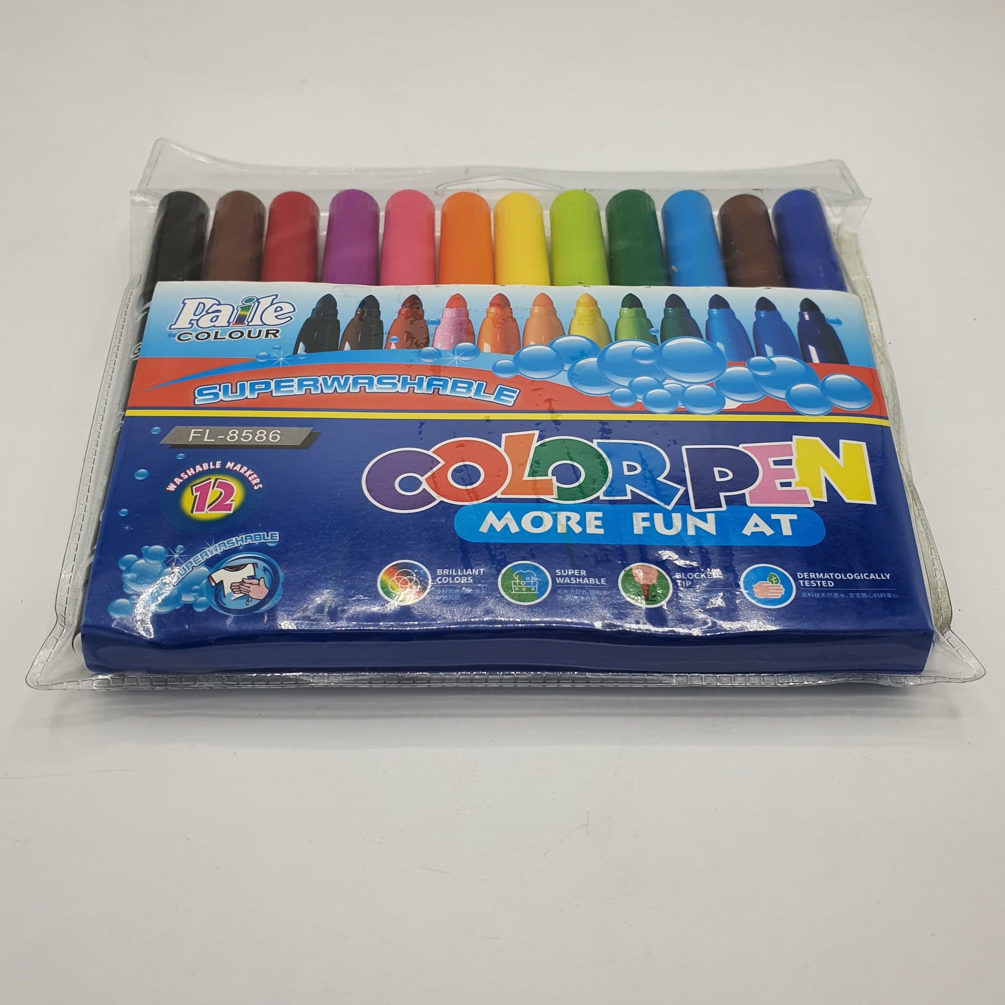 PAILE WASHABLE COLOR PEN 12 PCS PACK