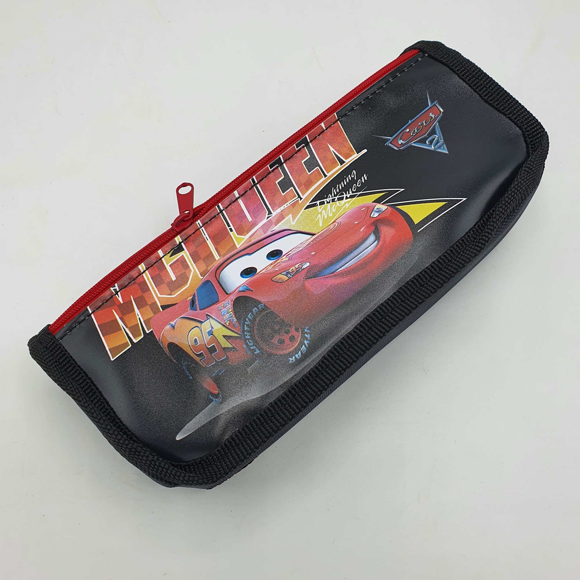 95 Car Pencil Box for Kids – Lightning McQueen Style Stationery Pouch | Zipper Case for Boys & Girls