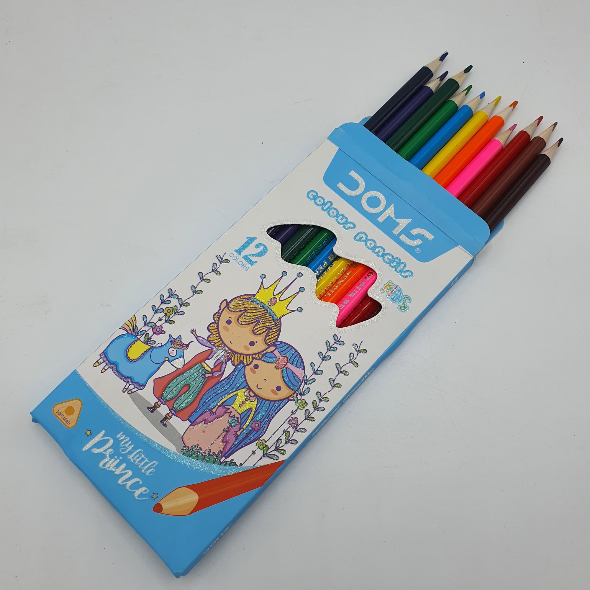 DOMS COLOR PENCIL 12 PCS | DOMS Color Pencils – 12 Shades, Jumbo Size | Extra Thick Color Pencils for Kids Drawing & Coloring