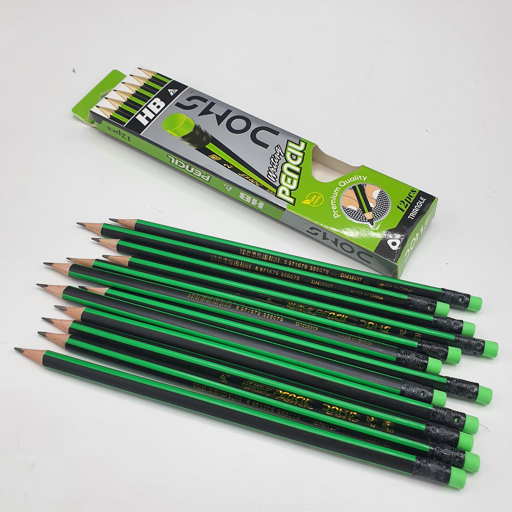 DOMS High Grade Pencils – Box of 12 | Premium Graphite Pencils for Writing, Drawing & School Use