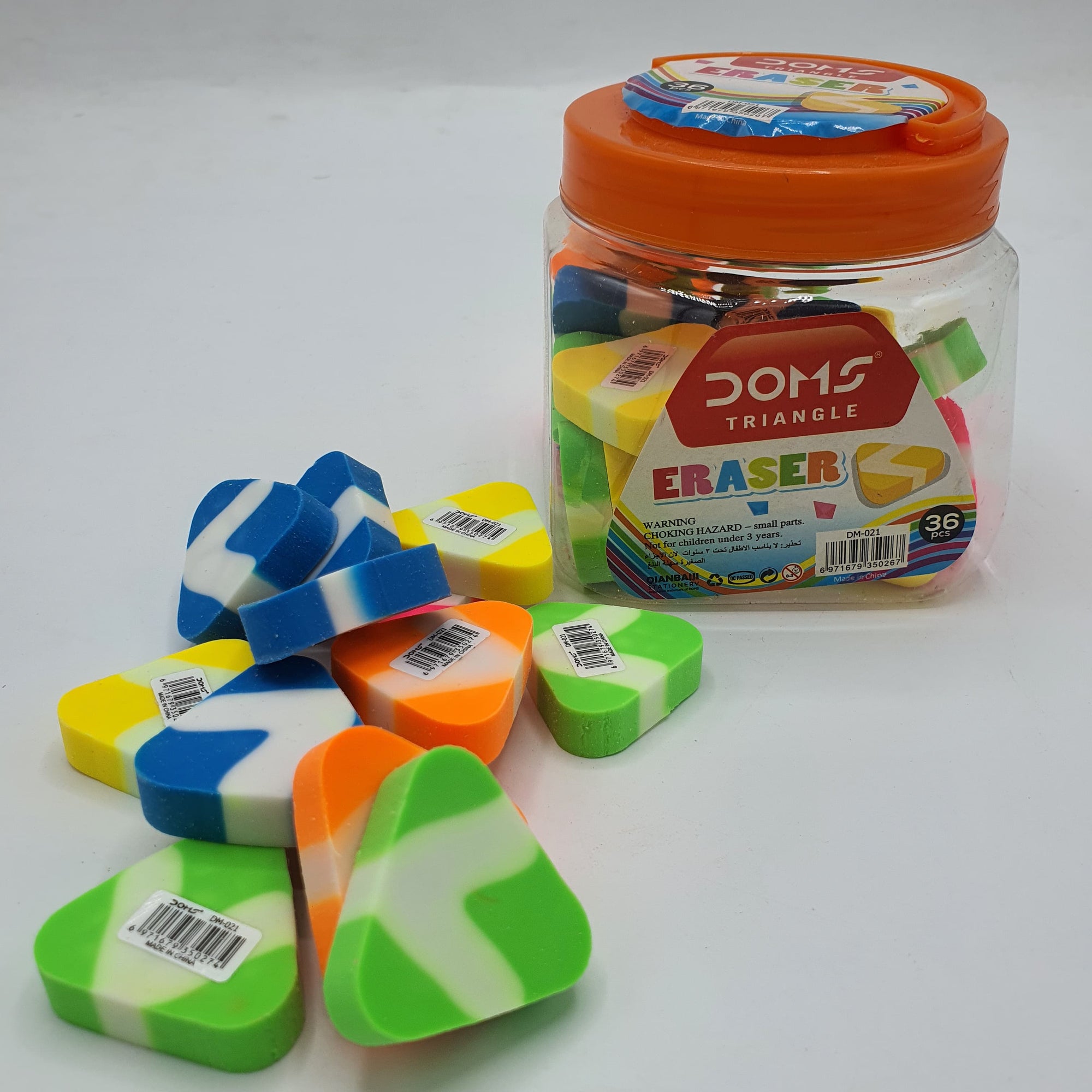 DOMS ERASERS JAR 36 PCS