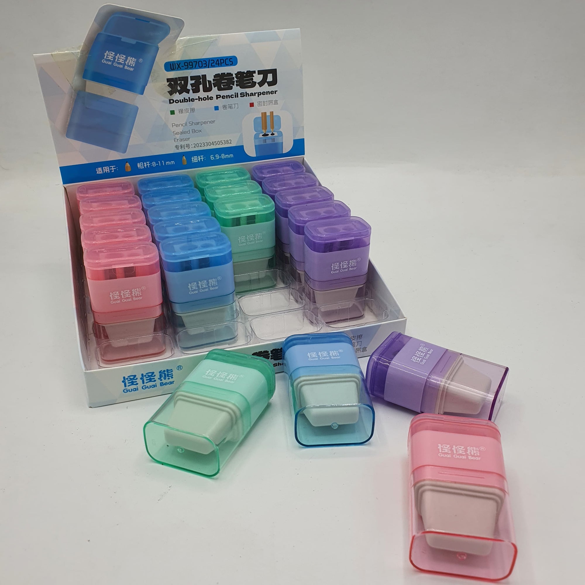 DOUBLE WHOLE SHARPENER 24 PCS