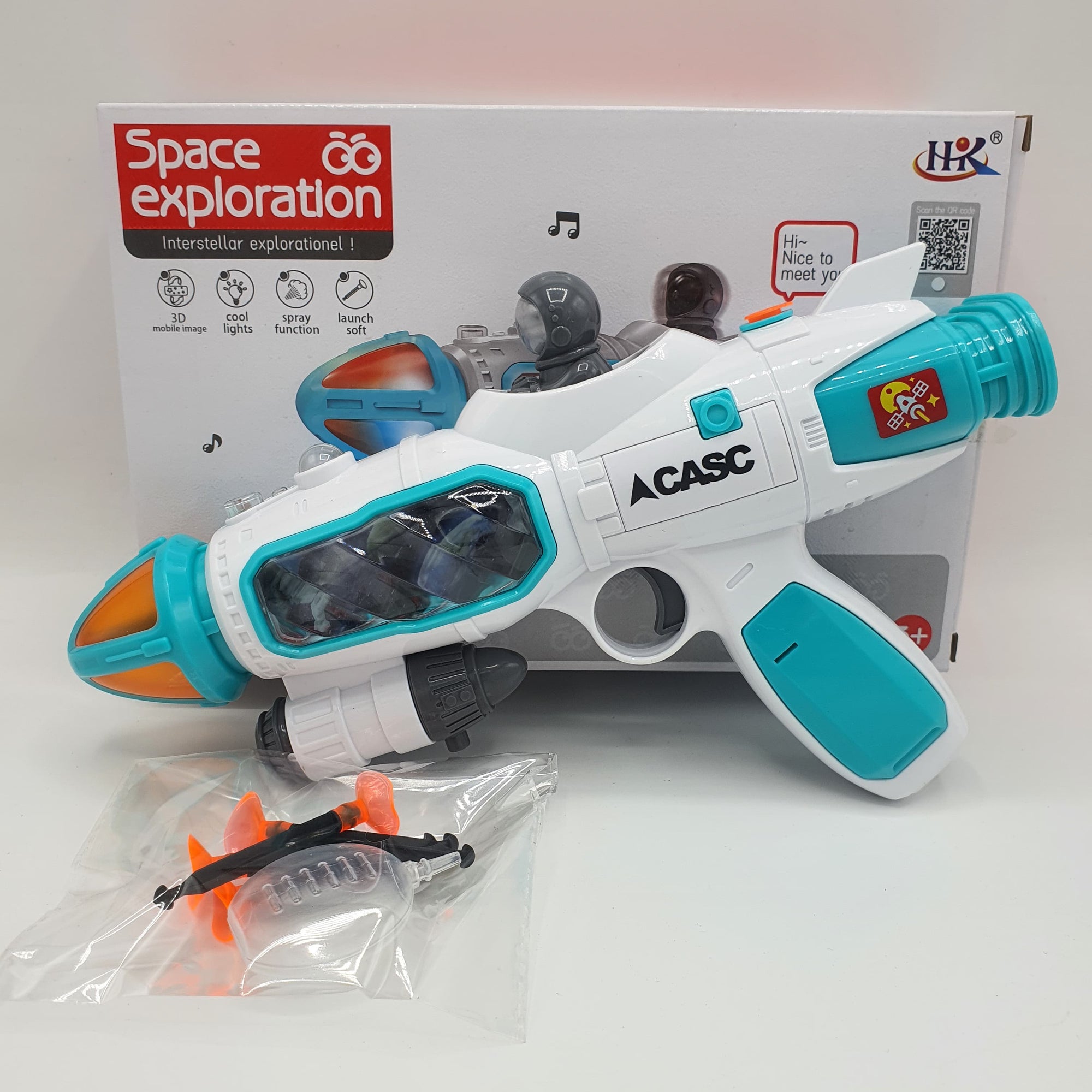 SPACE EXPLORATION SPRAY FUNCTION AND LAUNCH SOFT GUN-LT373643
