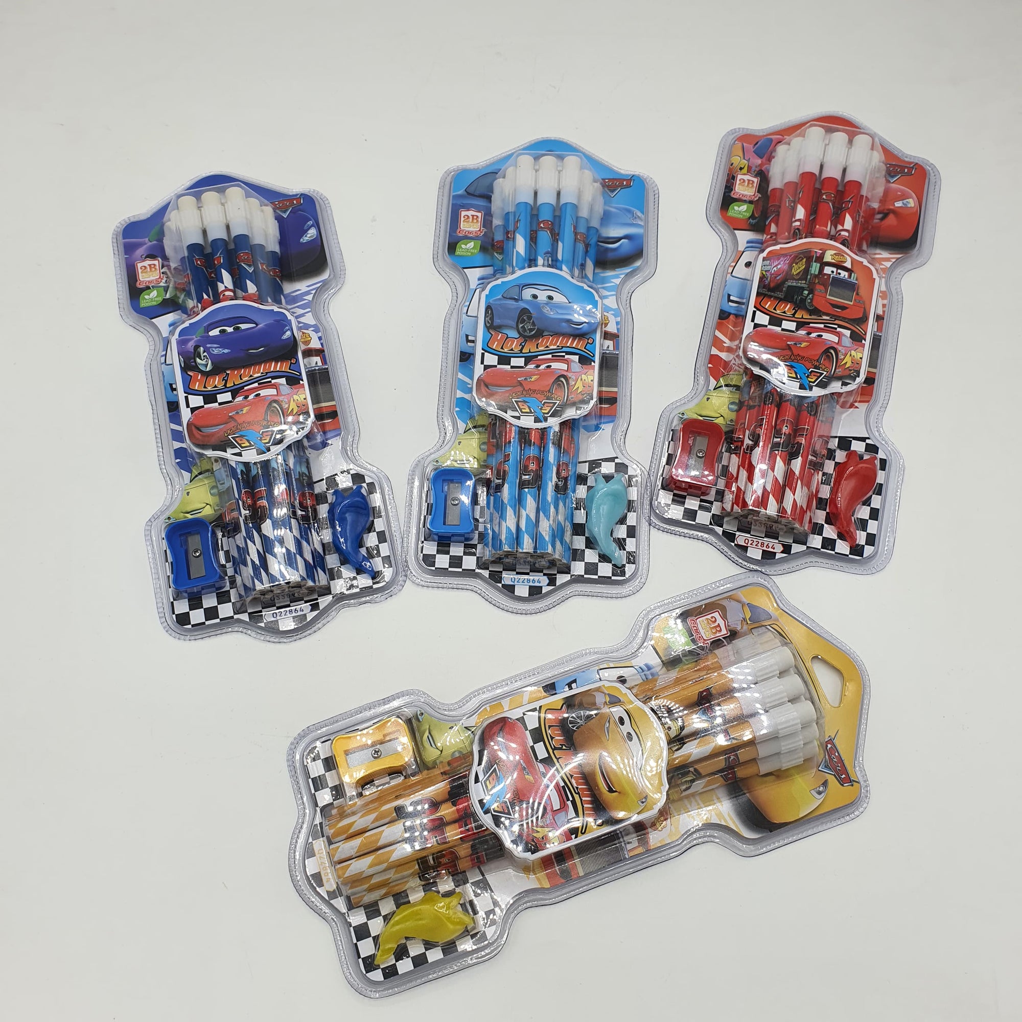 CARS 95 PENCILS SET 2B 12PC-22864