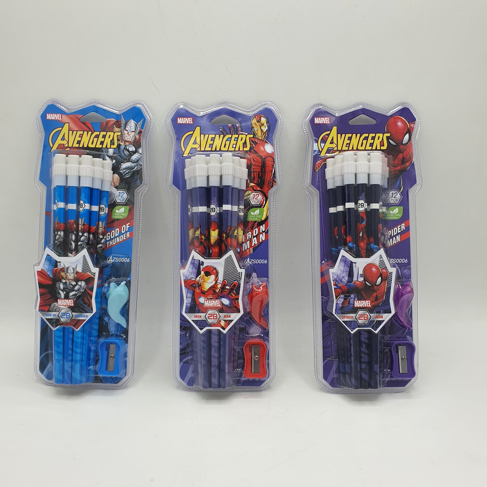 AVENGER PENCILS SET 2B 12PC-0006