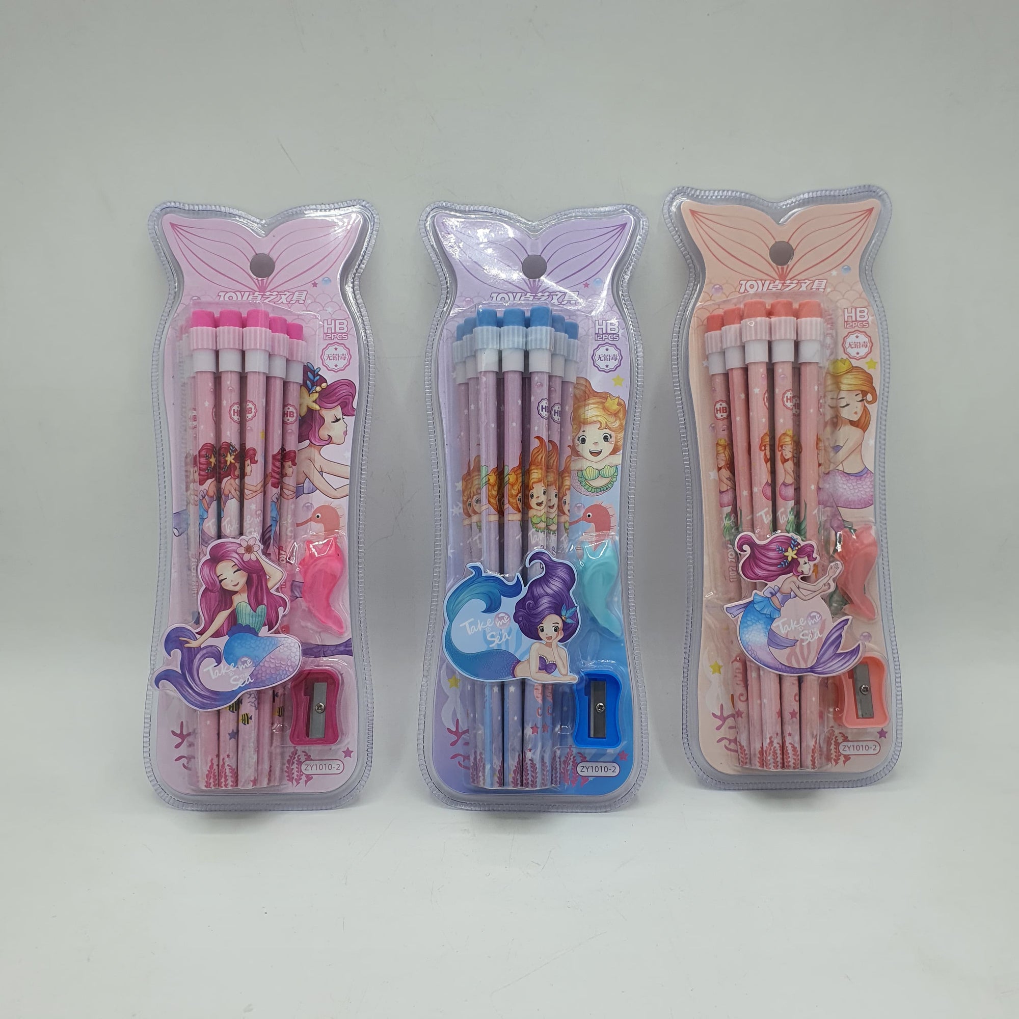 MERMAID PENCILS SET 2B 12PC-ZY1010