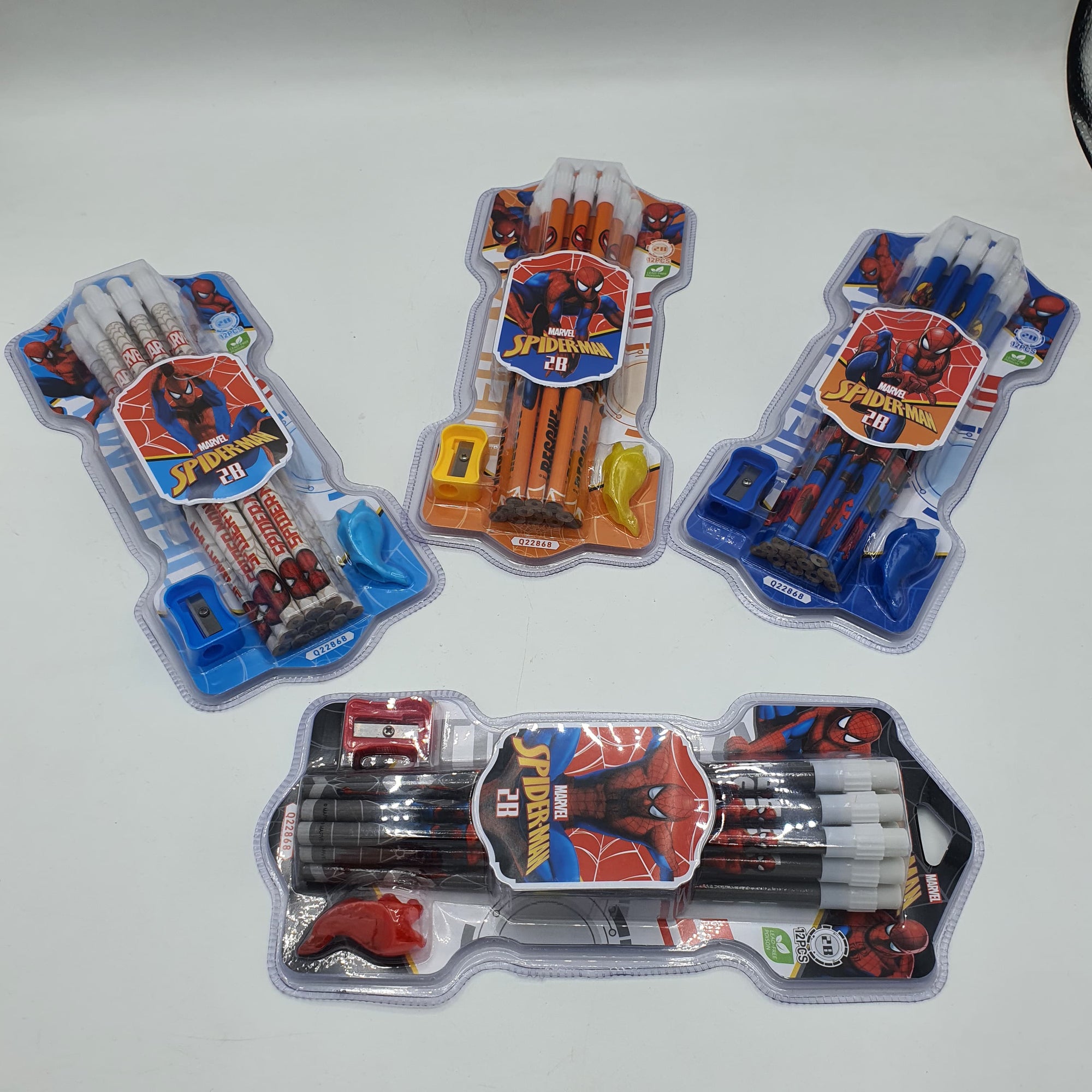 SPIDERMAN PENCILS SET 2B 12PC-22868