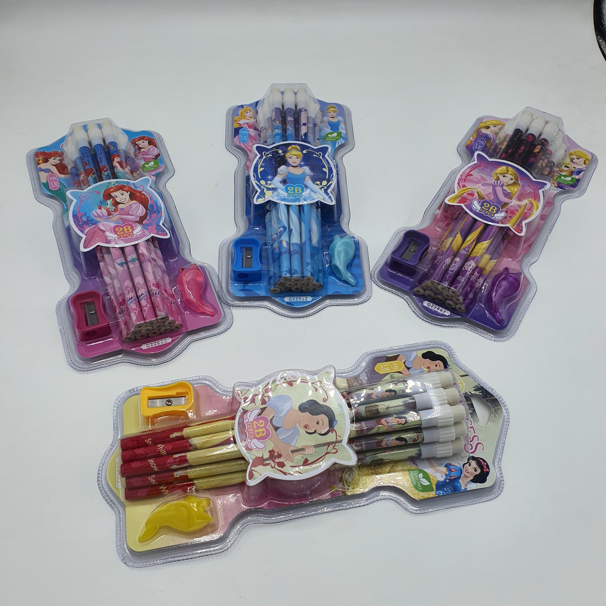 PRINCESS PENCILS SET 2B 12PC-22862